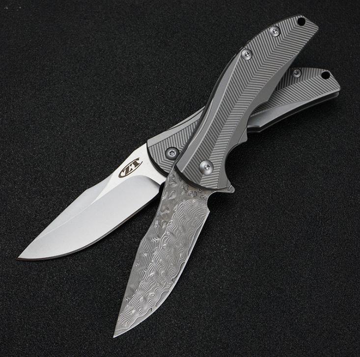 Zero Tolerance  ZT 0606  new D2 Titanium alloy handle ball system no logo folding knife UD19029 